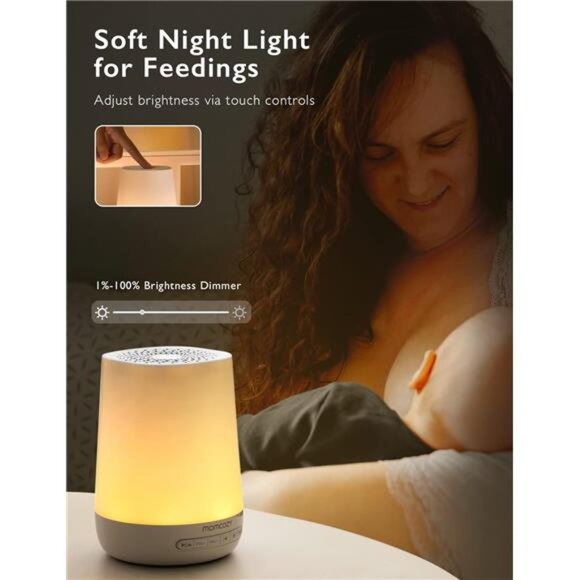 Baby Sound Machine, Momcozy White Noise Machine for Baby Sleeping with Night - Picture 4 of 7
